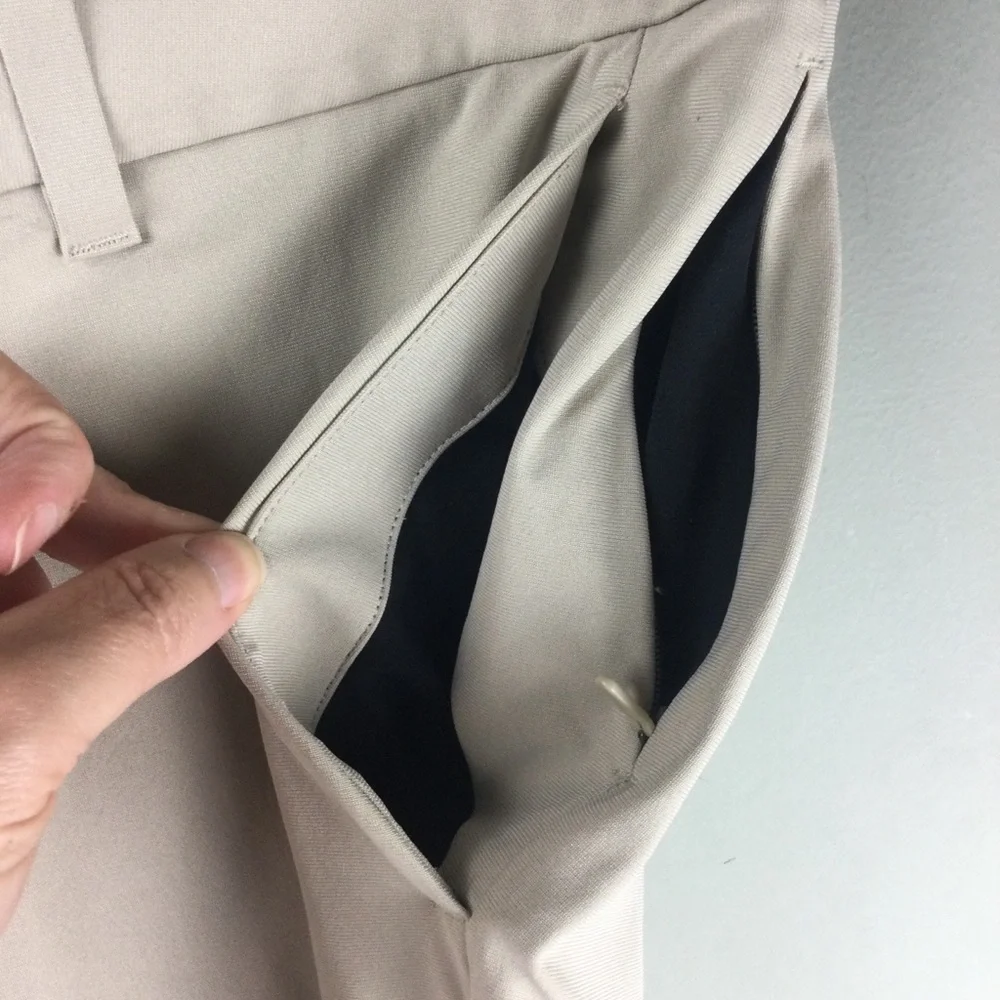 Lululemon ABC Classic Fit 28” Warpstreme Trench Khaki Trouser Size 34